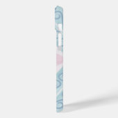 diamond shaped blue pattern Case-Mate iPhone case (Achterkant / Links)