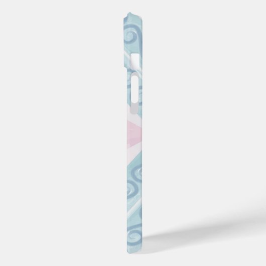 diamond shaped blue pattern Case-Mate iPhone case (Achterkant / Links)