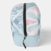 diamond shaped blue pattern toilettasje (Rechts)