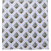 Diamond Shaped Goose by Pond Shower Curtain Douchegordijn (Voorkant)