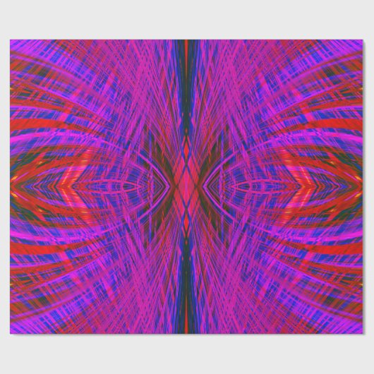 Diamond-Shaped Neon Pattern Cadeaupapier (Vlak)