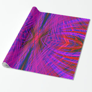 Diamond-Shaped Neon Pattern Cadeaupapier