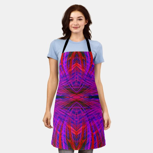 Diamond-Shaped Neon Pattern Schort (Gedragen)