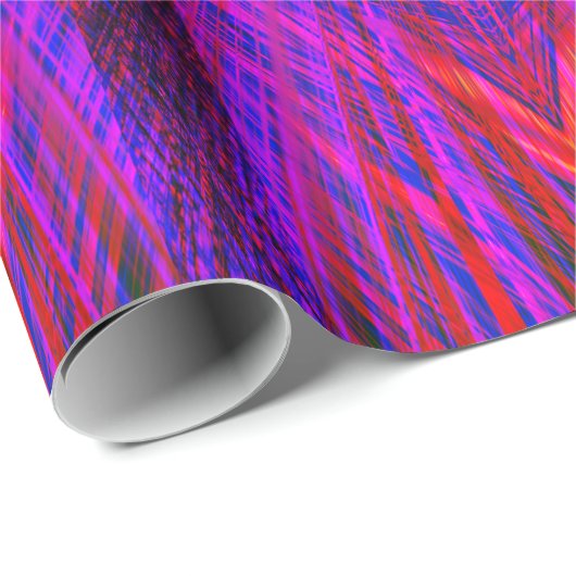 Diamond-Shaped Neon Pattern Trio Cadeaupapier (Rol Hoek)