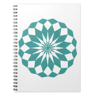 Diamond Shapes in het Blauwgroen Turquoise, Notiti Notitieboek
