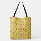 Diamond Shapes met Polka Dots Canvas tas (Achterkant)