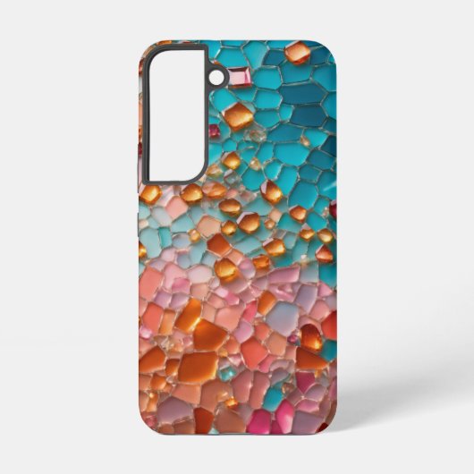 Diamond Shards World Samsung Galaxy Hoesje (Achterkant)