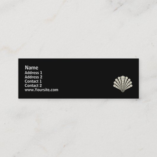 Diamond Shell Mini Visitekaartje (Voorkant)