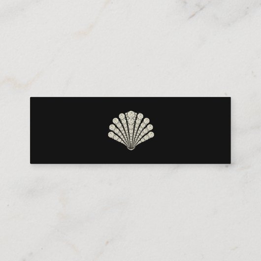 Diamond Shell Mini Visitekaartje (Achterkant)