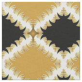Diamond Shell op zwart/wit/goud Stof (Close Up)