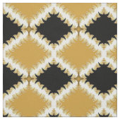 Diamond Shell op zwart/wit/goud Stof (Swatch)