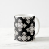 Diamond shine in schaduwgrijs koffiemok (Voorkant rechts)