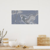 Diamond Shoals Abstract 4 Poster (Keuken)