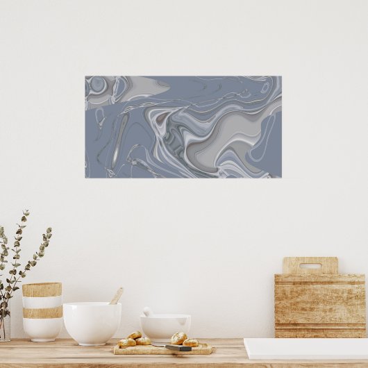 Diamond Shoals Abstract 4 Poster (Keuken)