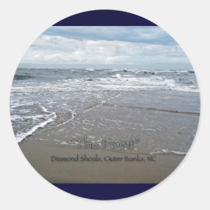 Diamond Shoals "The Point" OBX North Carolina Ronde Sticker