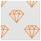 Diamond - Sinaasappel op wit Stof (Close Up)