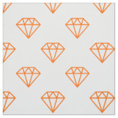 Diamond - Sinaasappel op wit Stof (Swatch)