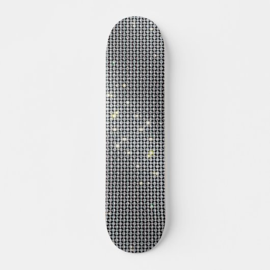 Diamond skateboard, briljant schaats, wit kristal persoonlijk skateboard (Voorkant)