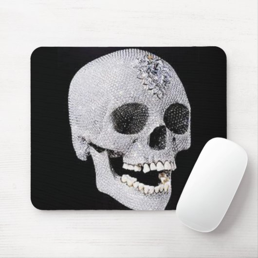 Diamond skull-product muismat (Met muis)