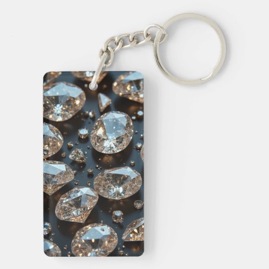 Diamond Sleutelhangers ziet er uit als echte diama (achterkant)