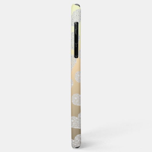 Diamond Small Heart Pattern, DIY Name, Gold Case-Mate iPhone Case (Achterkant/links)