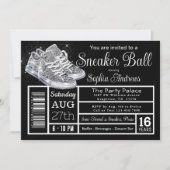Diamond Sneaker Ball Verjaardagsfeest Kaart (Voorkant)