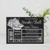 Diamond Sneaker Ball Verjaardagsfeest Kaart (Staand voorkant)