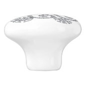 Diamond Snowflake Ceramic Pull Keramische Knop (Zijkant)