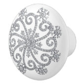 Diamond Snowflake Ceramic Pull Keramische Knop (Rechts)