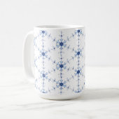 Diamond Snowflake Pattern Koffiemok (Voorkant links)
