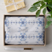 Diamond Snowflake Pattern Wrapping Paper Tissuepapier (Geschenk)