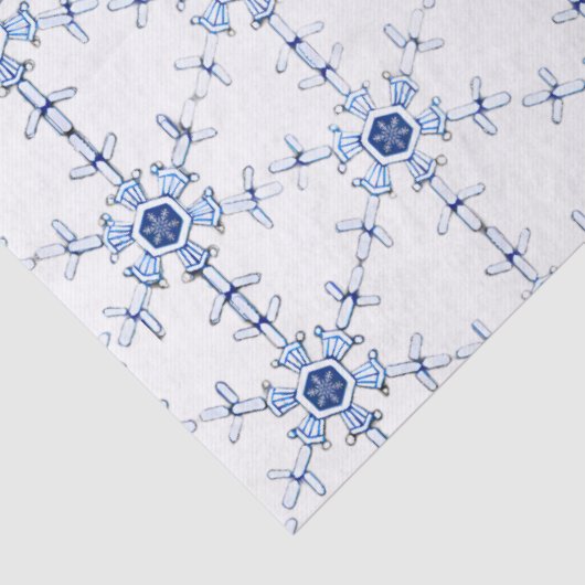 Diamond Snowflake Pattern Wrapping Paper Tissuepapier (Detail)