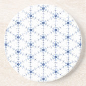 Diamond Snowflake Pattern Zandsteen Onderzetter (Voorkant)