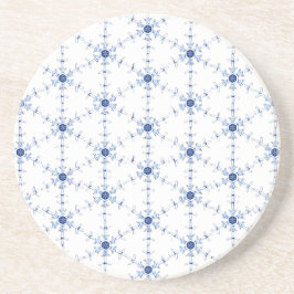 Diamond Snowflake Pattern Zandsteen Onderzetter