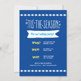 Diamond Snowflake Whoville Holiday Invitation Kaart