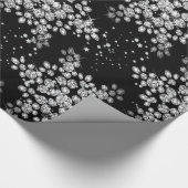 Diamond Snowflakes Cadeaupapier (Hoek)