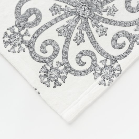Diamond Snowflakes Fleece Blanket (Hoek)