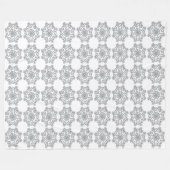 Diamond Snowflakes Fleece Blanket Deken (Voorkant (Horizontaal))