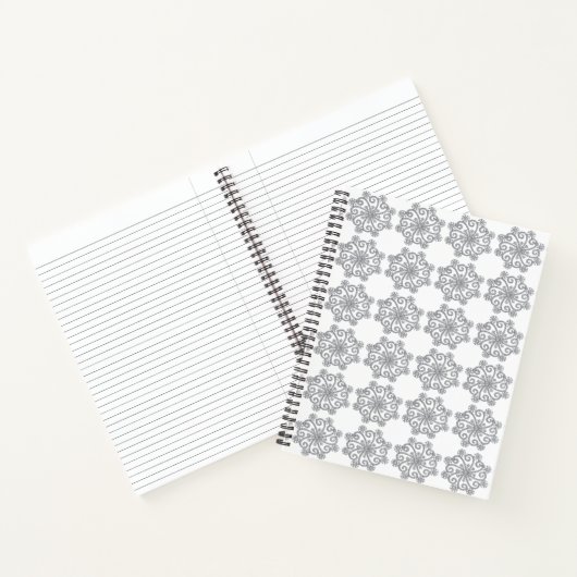 Diamond Snowflakes Notitieboek (Binnen)