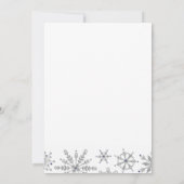 Diamond Snowflakes Sparen de Datum Save The Date (Achterkant)