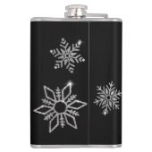 Diamond Snowflakes Wedding Heupfles (Achterkant)