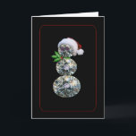 Diamond Snowman-kerstKaart Feestdagen Kaart<br><div class="desc">Deze Diamond Snowman/Woman Kerstman-Kaart is perfect voor die klasbare vriend of familielid van dit feestelijke seizoen.</div>