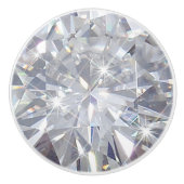 Diamond Solitaire Ceramic Drawer Pull Knob Keramische Knop (Voorkant)