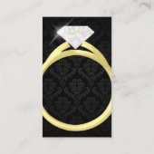 Diamond Solitaire Jewelry Wedding Visitekaartje (Achterkant)