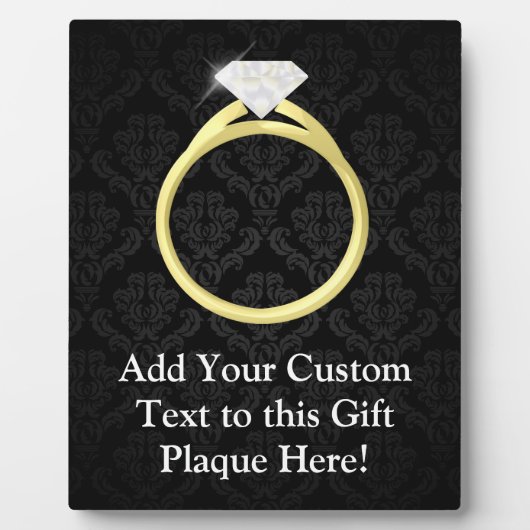 Diamond Solitaire Ring Fotoplaat (Voorkant)