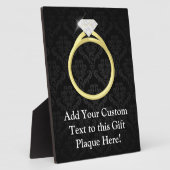 Diamond Solitaire Ring Fotoplaat (Zijkant)