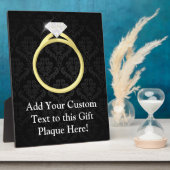 Diamond Solitaire Ring Fotoplaat (Zijkant)