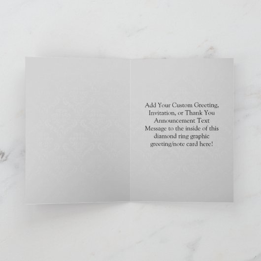 Diamond Solitaire Ring Kaart (Binnen)