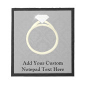 Diamond Solitaire Ring Notitieblok (Voorkant)