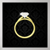 Diamond Solitaire Ring Poster (Voorkant)